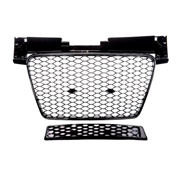 Kühlergrill Wabengrill Schwarz glanz passt für Audi TT 8J 06-16